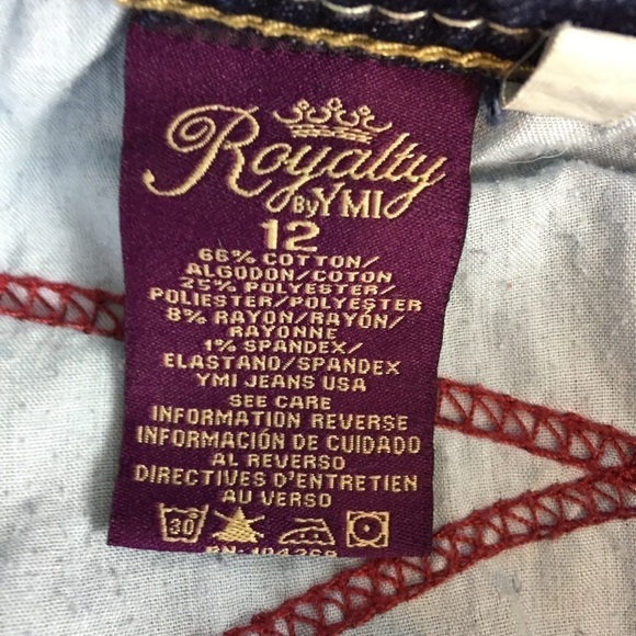 Royalty Jean Shorts Womens 12 Medium Wash Denim Shorts - Picture 6 of 11